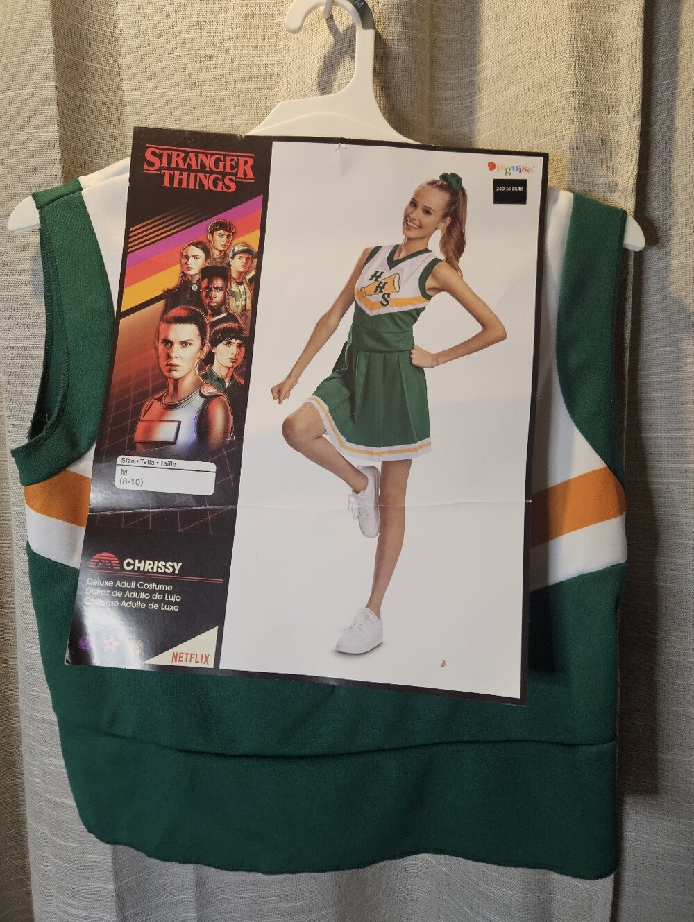 Stranger Things Chrissy Cheerleader Costume Medium Cheer Upside Down Cosplay New